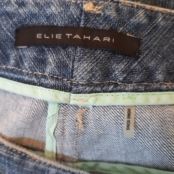 Elie tahari denim Jean skirt 12P *L3 - Picture 2 of 5